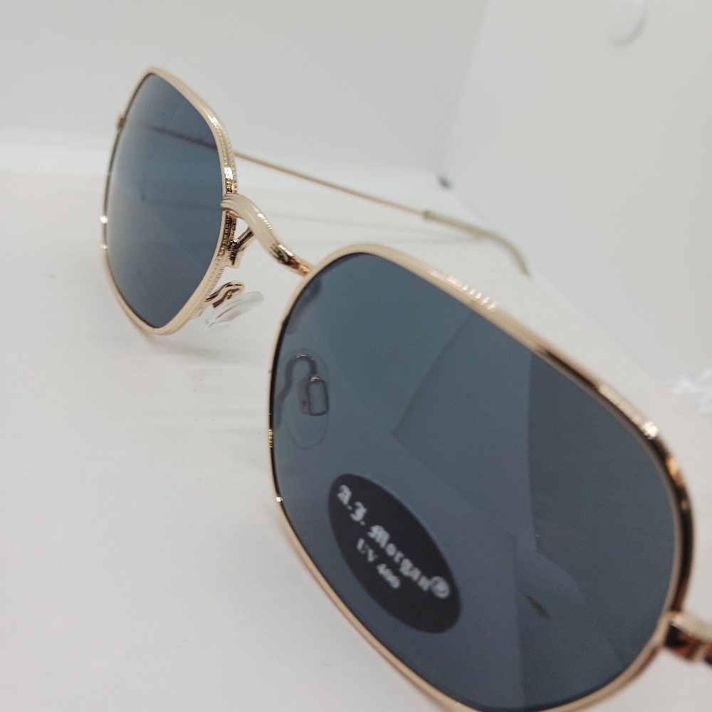NWT AJ Morgan Intern rectangle sunglasses with mirrored lens 86023 - Picture 6 of 7